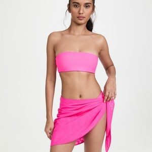 Good American hot pink sarong